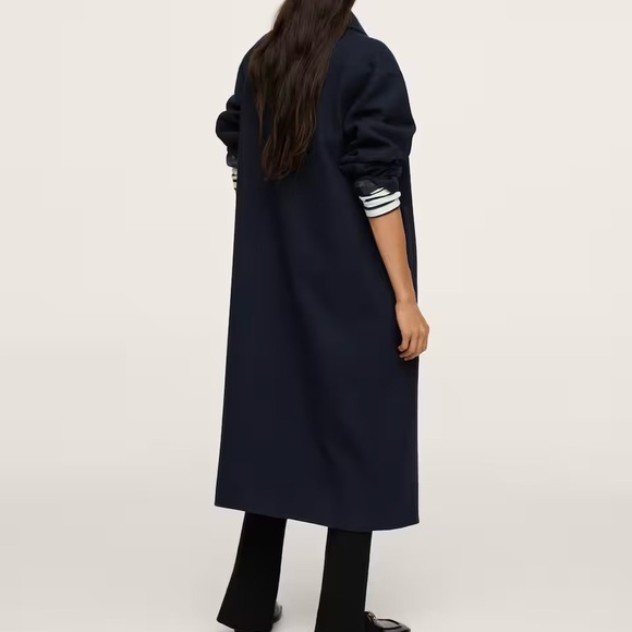 MANGO Oversize Wool Coat - Picture 5 of 11